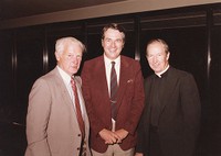 Bicknell, Jack, William &quot;Bill&quot; Flynn, and Father J. Donald Monan