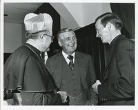 Medeiros, Humberto Sousa with Silvio Conte and J. Donald Monan