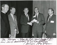 Flynn, Raymond L. with J. Donald Monan, Alan Rogers, Ira Stepanian, and Thomas F. O&#39;Connor