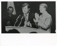 Carter, Jimmy with Ted Kennedy at Boston College