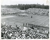 Alumni Stadium: dedication with Boston College band