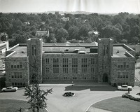Fulton Hall exterior: aerial view