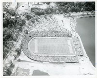 Alumni Stadium: dedication aerial view