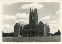 Gasson Hall exterior: front from field