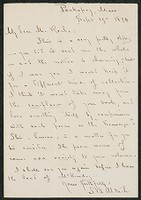 Letter, September 19, 1894, T.B. Aldrich to James Jeffrey Roche