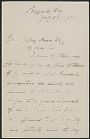 Letter, July 29, 1900, Grover Cleveland to James Jeffrey Roche
