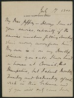 Letter, July 7, 1902, Peter Dunne to James Jeffrey Roche