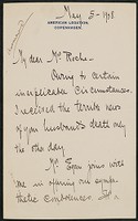Letter, May 5, 1908, Maurice Francis Egan to James Jeffrey Roche