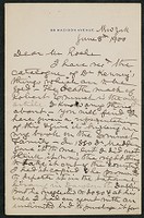 Letter, June 8, 1900, Thomas Addis Emmet to James Jeffrey Roche