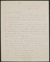 Letter, September 1, 1893, Daniel Chester French to James Jeffrey Roche