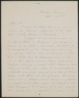 Letter, September 1, 1893, Daniel Chester French to James Jeffrey Roche