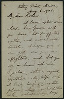 Letter, August 6, 1905, William Dean Howells to James Jeffrey Roche