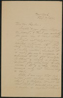 Letter, February 7, 1891 George Parsons Lathrop to James Jeffrey Roche