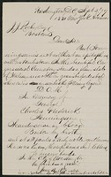 Letter, September 2, 1897, Thomas F. Pickett to James Jeffrey Roche
