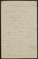 Letter, approximately 1880-1900, Edith M. Thomas to James Jeffrey Roche