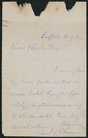 Letter, August 30, 1870, Mark Twain to James Jeffrey Roche