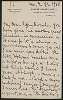 Letter, May 9, 1905, Henry Watterson to James Jeffrey Roche
