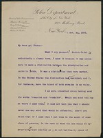 Letter, October 30, 1896, Theodore Roosevelt to James Jeffrey Roche