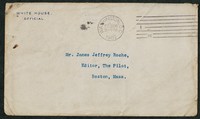 Envelope, undated, Theodore Roosevelt to James Jeffrey Roche