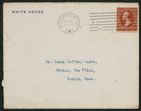 Envelope, April 6, 1902, Theodore Roosevelt to James Jeffrey Roche