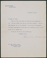 Letter, November 6, 1902, Theodore Roosevelt to James Jeffrey Roche