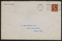 Envelope, November 8, 1902, Theodore Roosevelt to James Jeffrey Roche