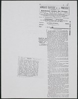 James Jeffrey Roche newspaper clippings, Pilot and Argus suisse de la Presse, April 1908