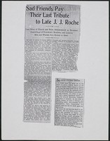 James Jeffrey Roche newspaper clipping, Post, undated