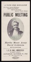 Image: Public meeting handbills, 1903