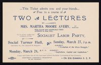 Two Lectures admission tickets