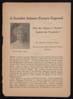 Image: "A Socialist Factory Scheme Exposed," pamphlet, approximately 1903