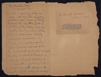 Image: "Chicago Socialists," notes and newspaper clippings, 1906