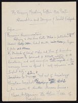Image: "The Enemy Operating Within Our Gates," notes, undated
