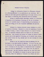 Image: "Harmony, Science, Religion," correct carbon copy, undated