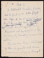 Image: "The Material Conception of History," notes, undated