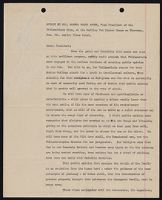 "Philomatheia Club," notes, carbon copies, and typescript