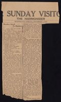 "Readers Speak to Readers," in The Harmonizer