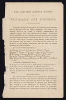 Circular announcing the opening of the school, and schedule, 1879 July