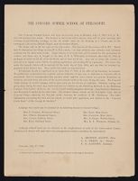 Announcement of fourth year, 1882 July 27