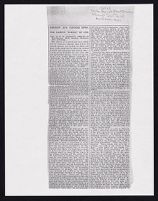 "Emerson and Concord Town: The Famous 'School' of 1879, Part of F. B. Sanborn's Address at Huntington Hall, Boston" newspaper clipping, undated