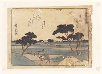 Mitsuke, woodblock print, ink and color on paper