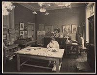 Image: Cuala Press workers, loose photographs, approximately 1910s