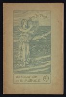 Image: Association de St. Patrice booklet with the society's history, statutes, and leadership, 1907