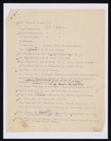 Image: Women's Prisoners' Defence League lists of Members of Parliament in the House of Commons and other influential people, undated