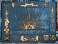 Banner, designed and embroidered by Maud Gonne