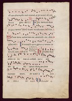 Antiphonal leaves, Italy, matins for St. Michael Archangel