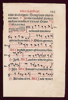 Antiphonal leaf, Italy, printed on paper