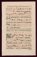 Missal leaves, printed on paper