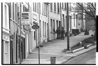 Irish Street, Downpatrick during British Army search for explosives, includes when the street was first sealed off