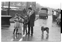 Traveler families in a layby, outside Downpatrick